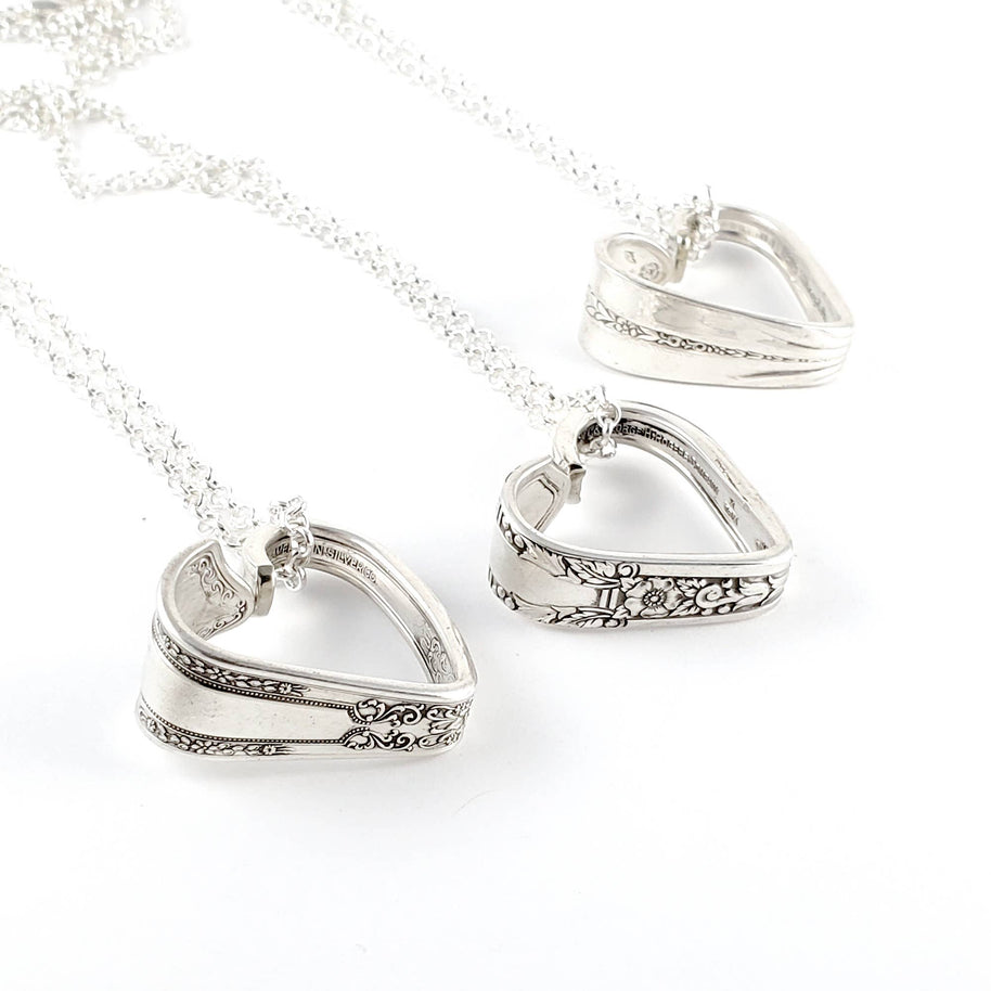 Handmade Upcycled Open Heart Spoon Necklaces