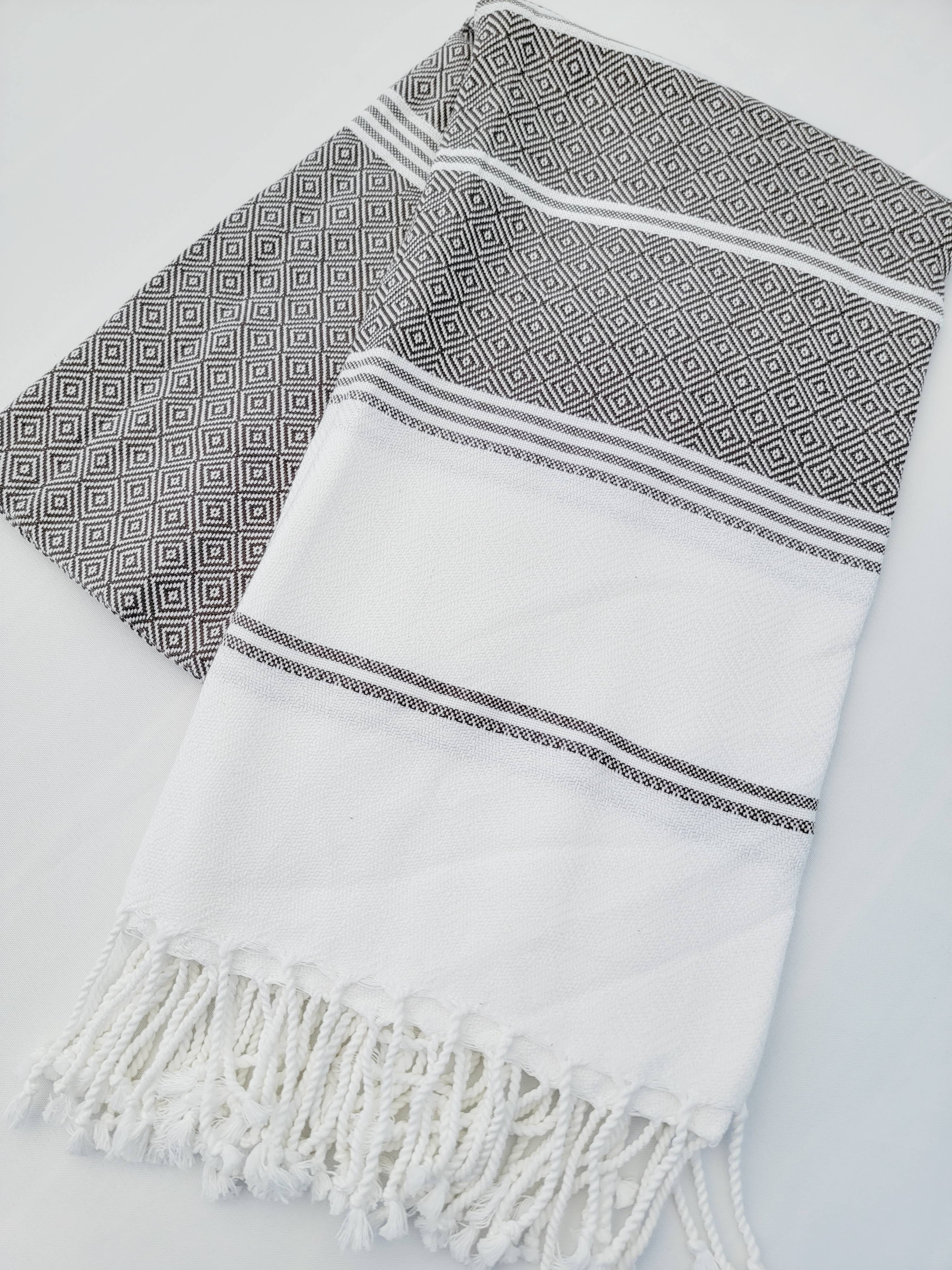 Throw Blanket, Farmhouse deco, Fall deco, Quick fold throw: Black