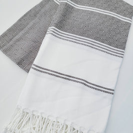 Throw Blanket, Farmhouse deco, Fall deco, Quick fold throw: Black