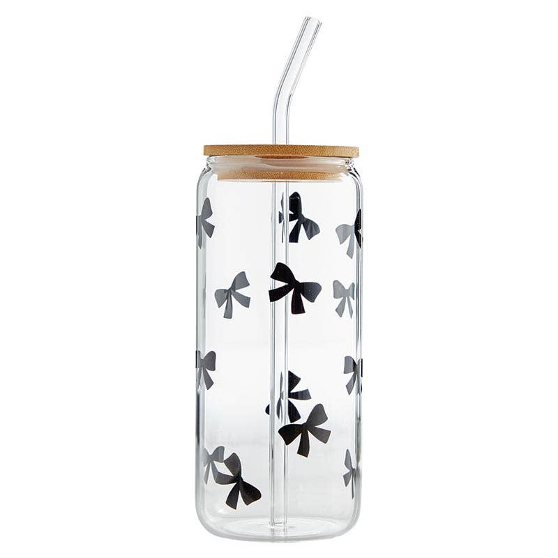 Glass Tumbler - Bows