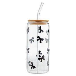 Glass Tumbler - Bows
