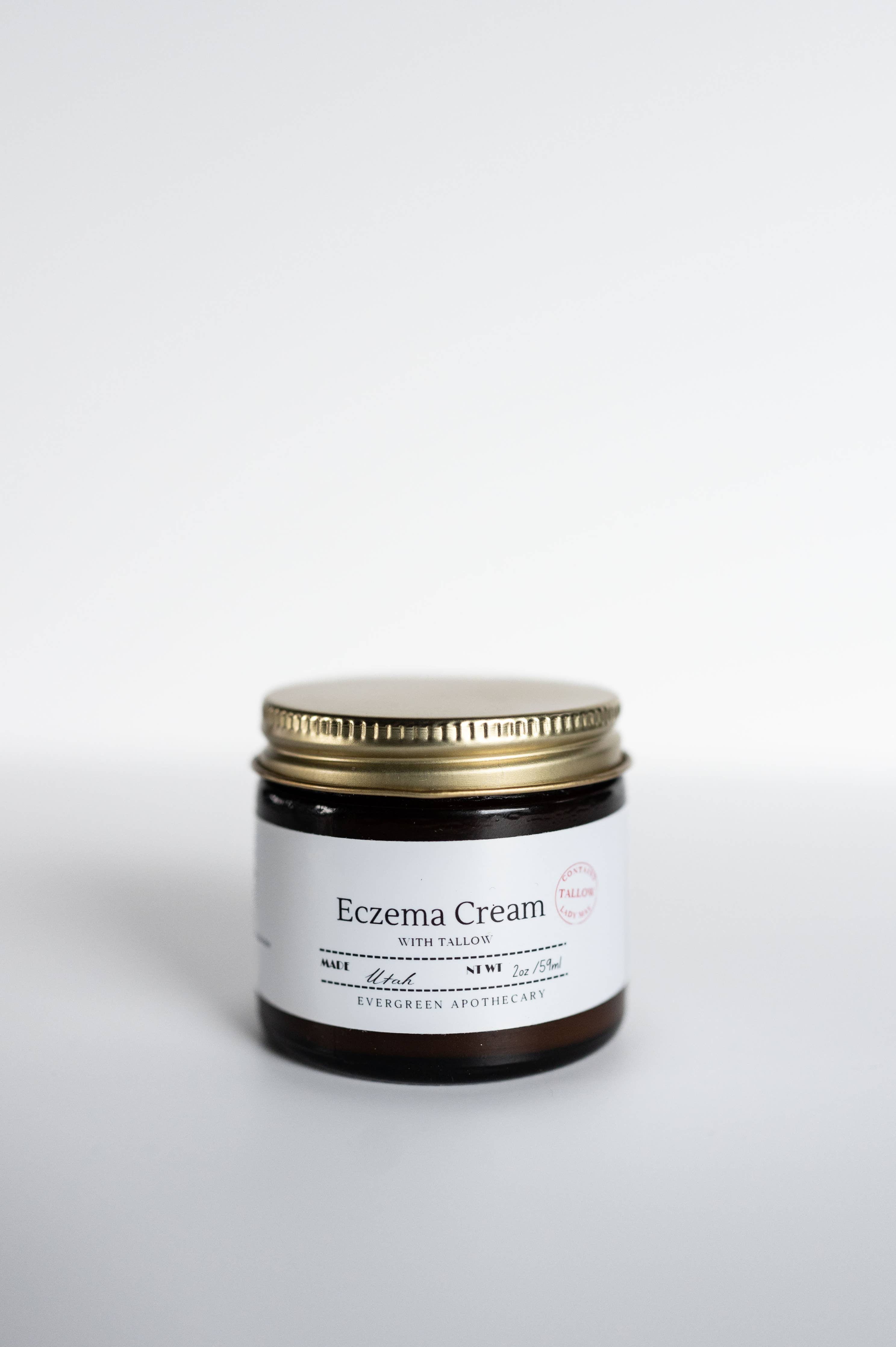 Eczema Cream, With Tallow and Herbs: 2oz