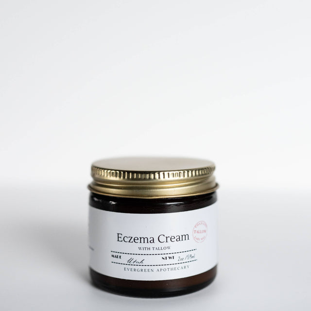 Eczema Cream, With Tallow and Herbs: 2oz