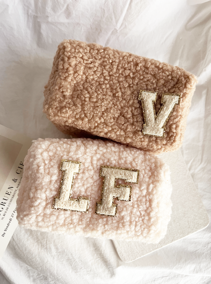 Teddy Bear Make Up Bag: Camel or Cream