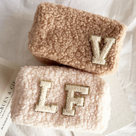 Teddy Bear Make Up Bag: Camel or Cream