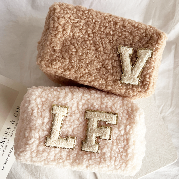 Teddy Bear Make Up Bag: Camel or Cream