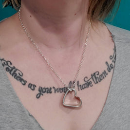 Handmade Upcycled Open Heart Spoon Necklaces
