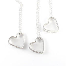 Handmade Upcycled Open Heart Spoon Necklaces