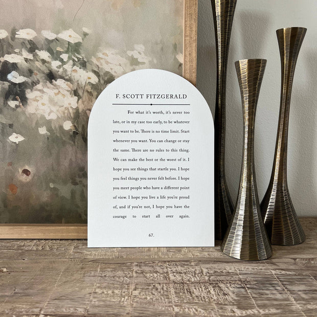 For What It's Worth Arch: 7.5x10.5"