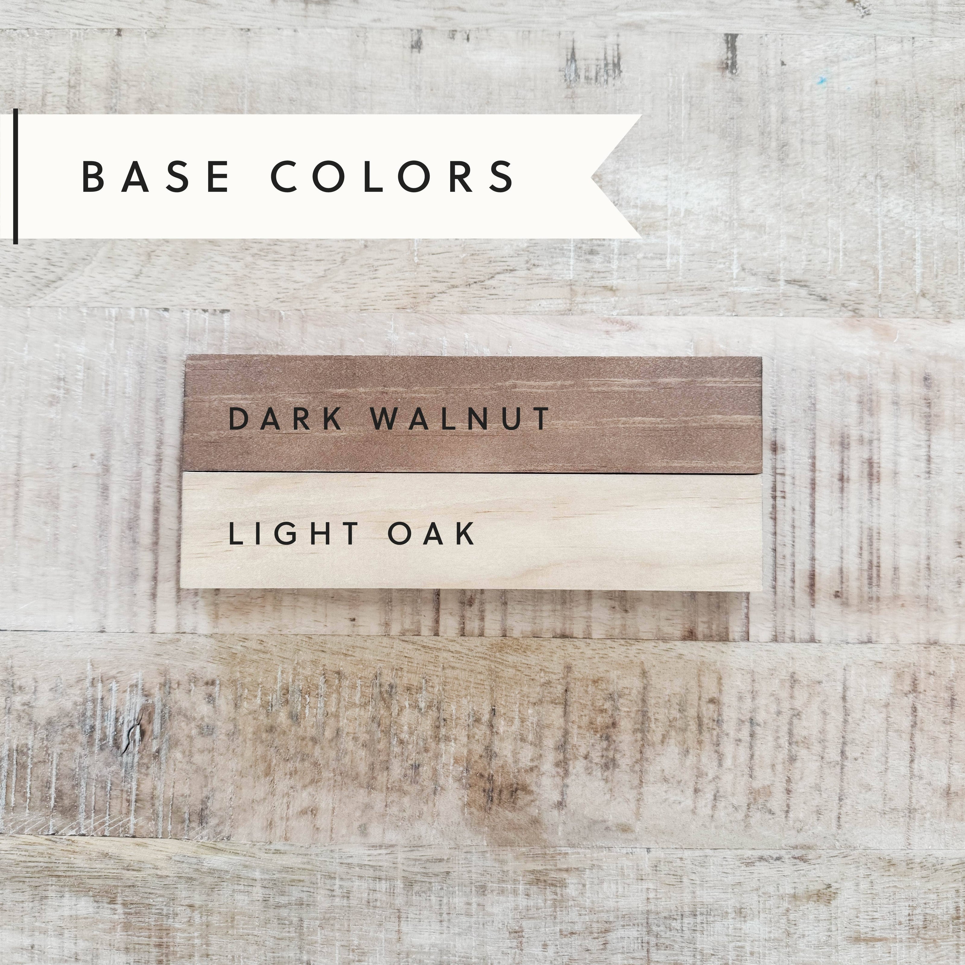 Arch Wood Base *BASE ONLY! Arches Sold Separately*: Light Oak or Dark Walnut / Small