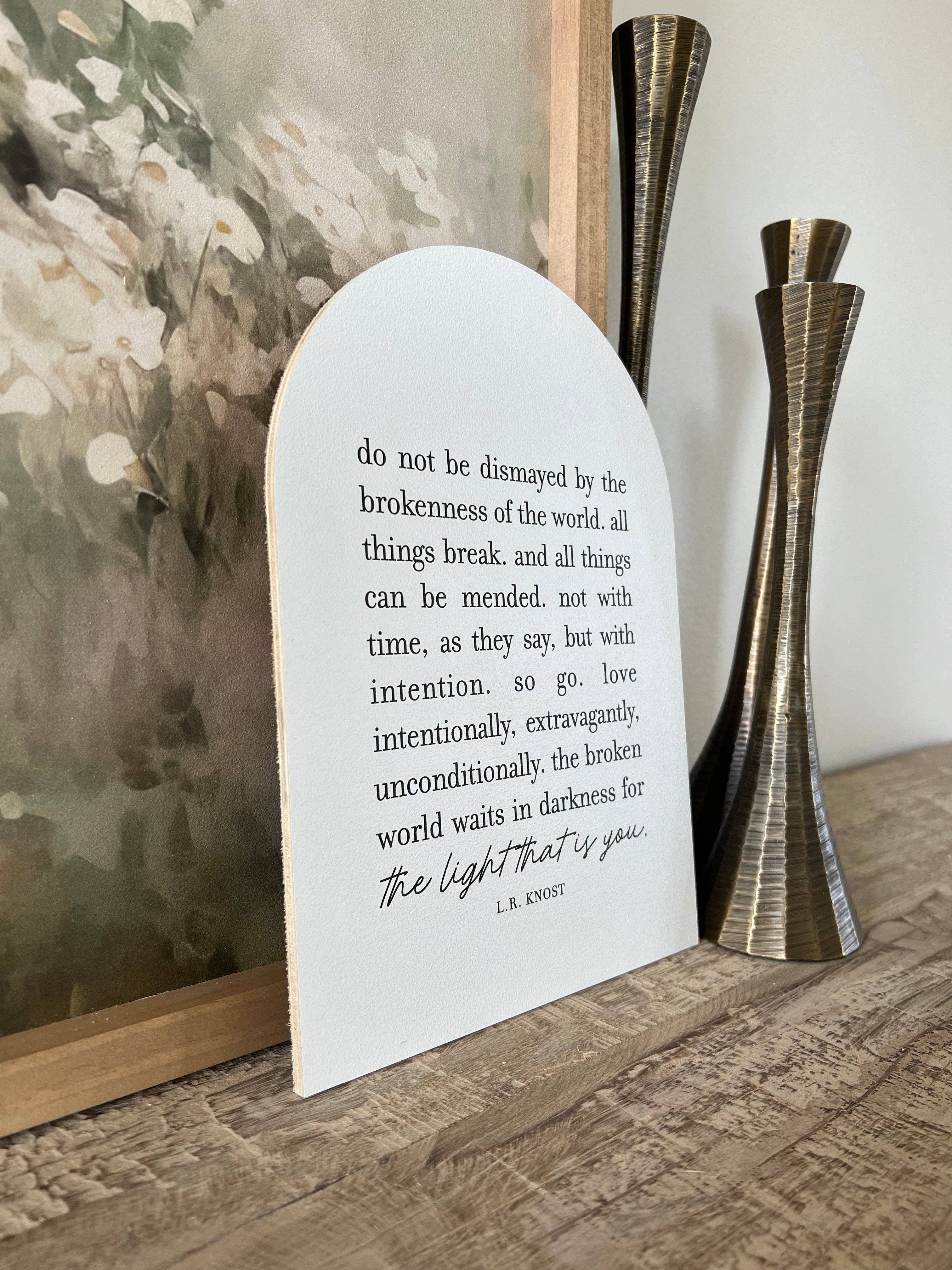 Do Not Be Dismayed Arch: 7.5x10.5