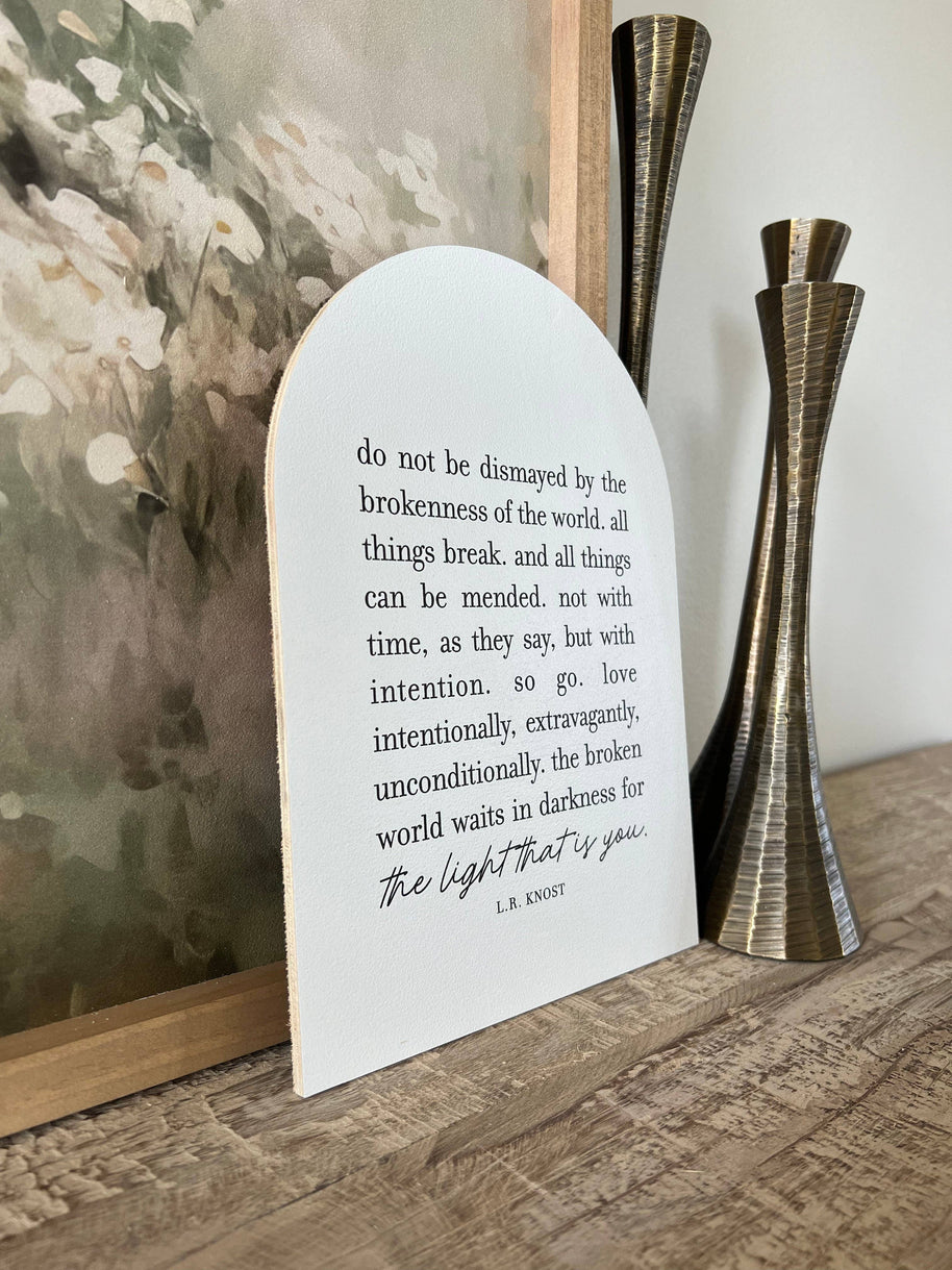 Do Not Be Dismayed Arch: 7.5x10.5