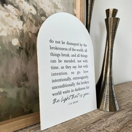 Do Not Be Dismayed Arch: 7.5x10.5