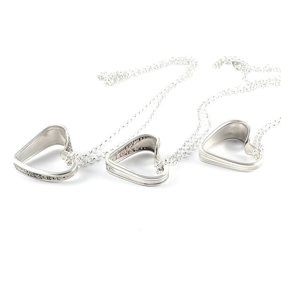 Handmade Upcycled Open Heart Spoon Necklaces