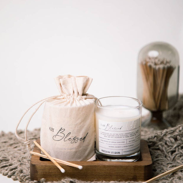 I AM Blessed 7.5 oz Candle