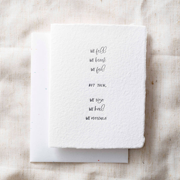 We Fall We Rise | Sympathy Eco-Friendly Greeting Card