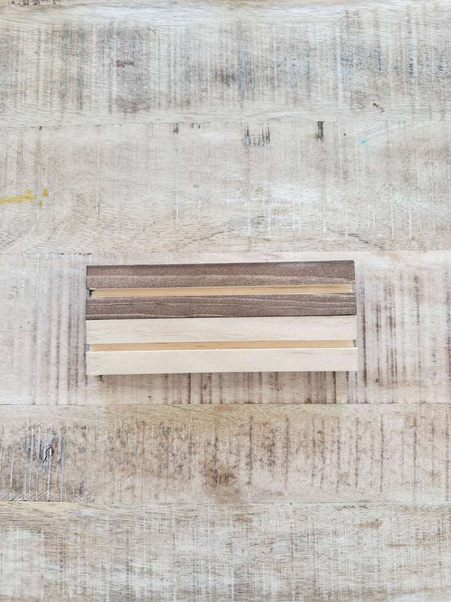 Arch Wood Base *BASE ONLY! Arches Sold Separately*: Light Oak or Dark Walnut / Small