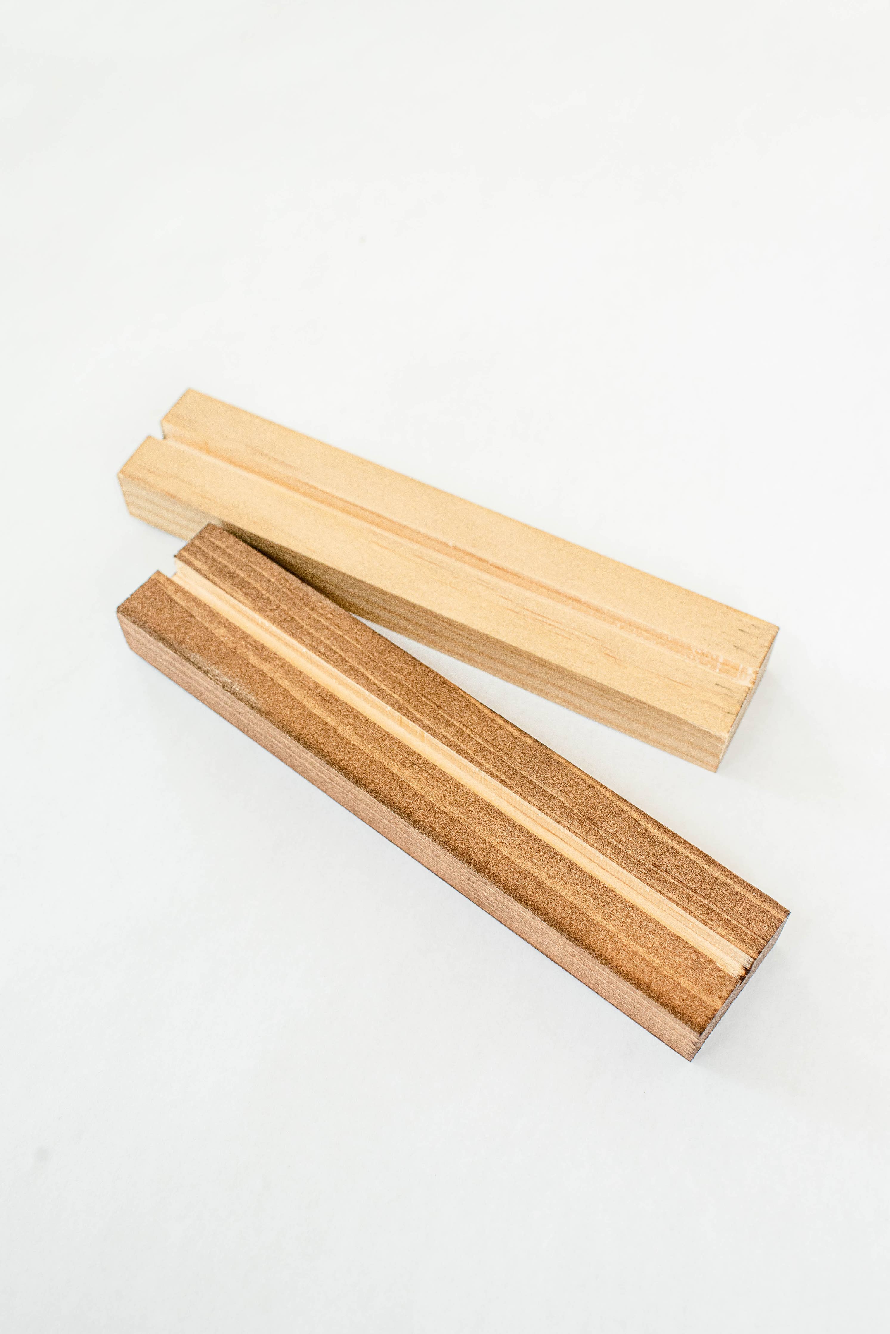 Arch Wood Base *BASE ONLY! Arches Sold Separately*: Light Oak or Dark Walnut / Small