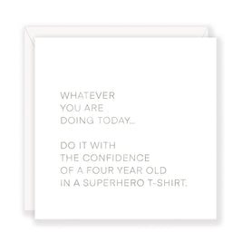 'Superhero' greeting card
