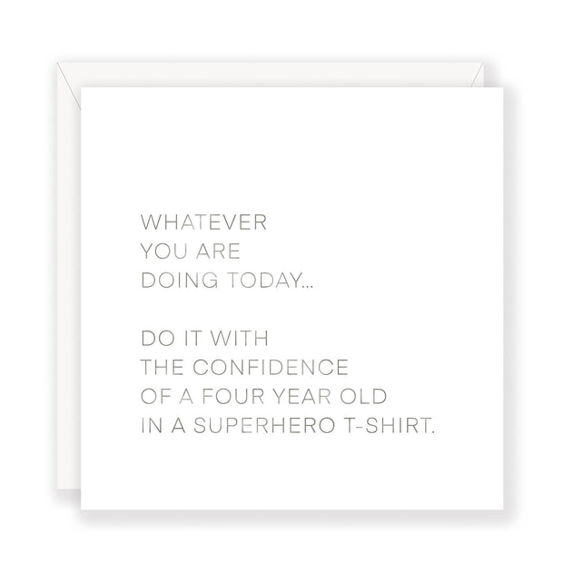 'Superhero' greeting card