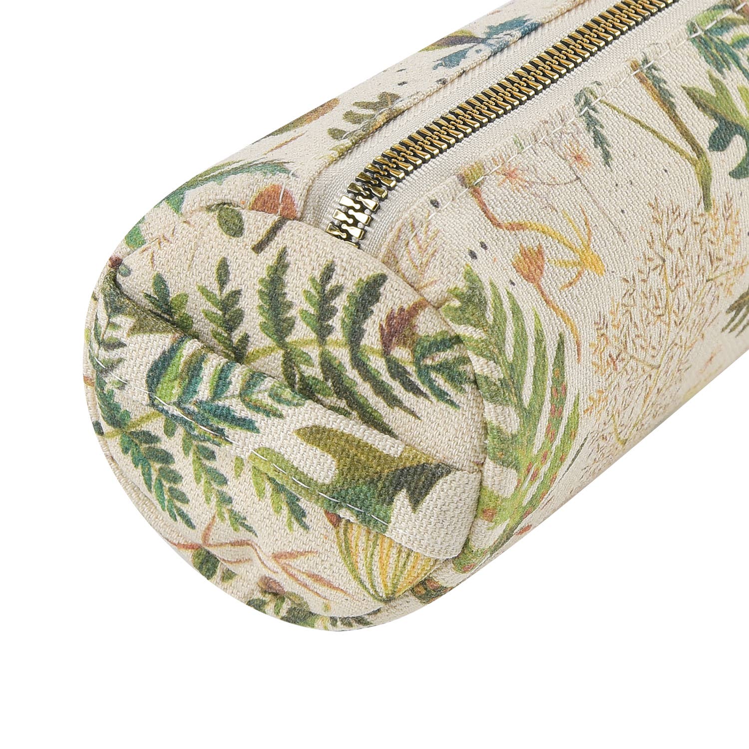 Round Versatile Pouch - Greens and Flowers