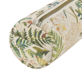 Round Versatile Pouch - Greens and Flowers